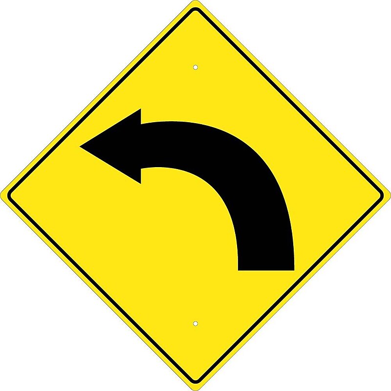 National Marker Reflective Warning Traffic Control Sign, 24" x 24", Aluminum (TM123K) image 1