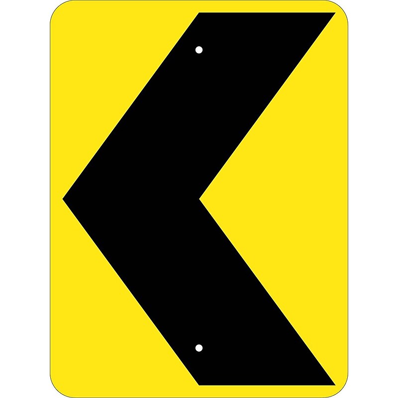 National Marker Reflective Warning Traffic Control Sign, 24" x 18", Aluminum (TM162K) image 1