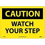 Caution Signs; Watch Your Step, 10X14, Fiberglass