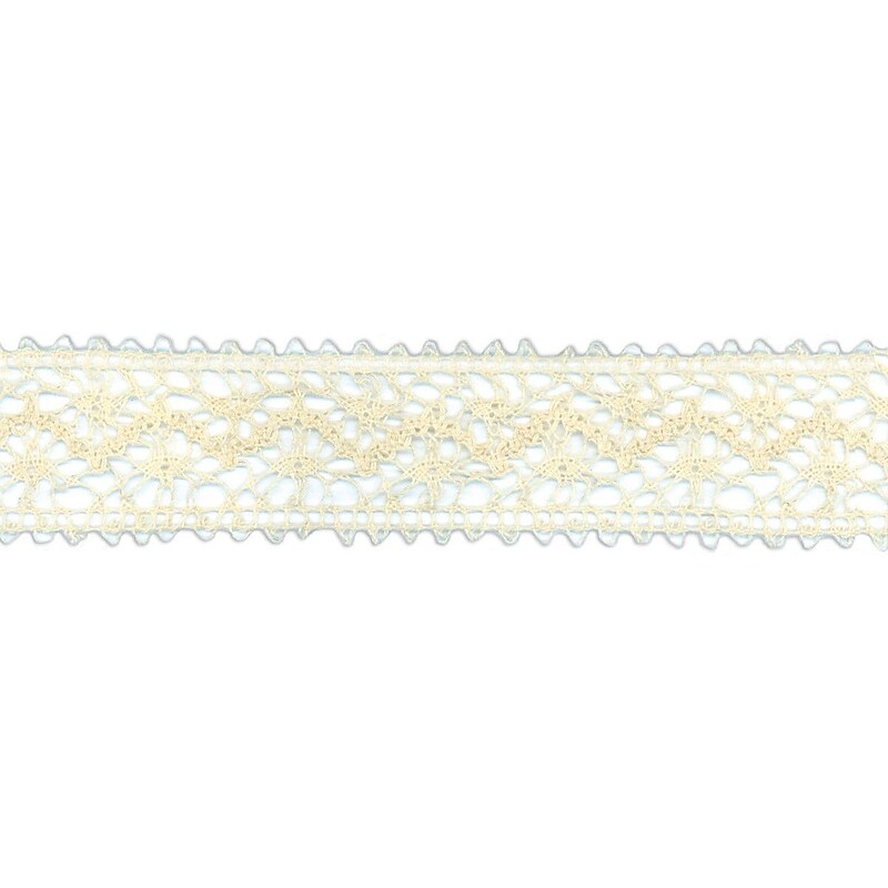Crocheted Thread Ribbon, Ivory image 1