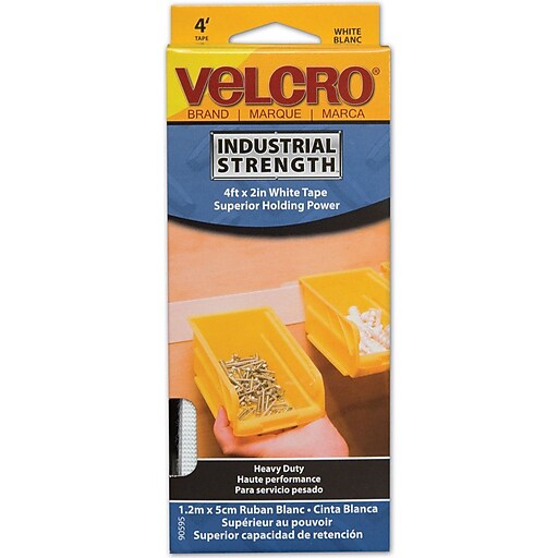 VELCRO® brand Industrial Strength Tape 2"X4', White at Staples
