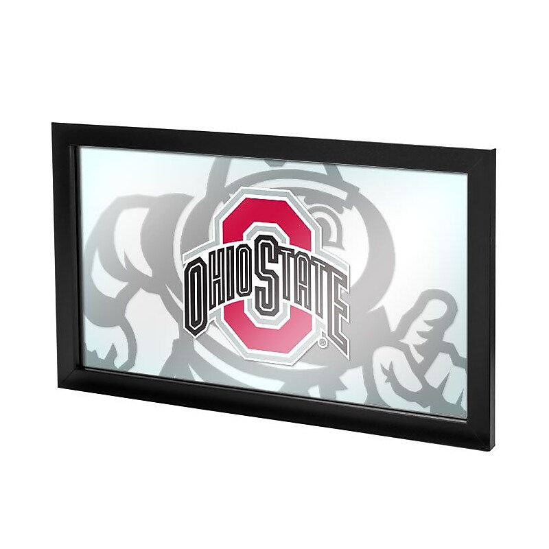 Ohio State Faded Brutus Framed Logo Mirror image 1