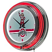Ohio State Stripe Padded Bar Clock