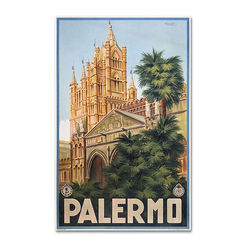 Trademark Fine Art 12" x 19" Hidden Wooden Frame Palermo image 1
