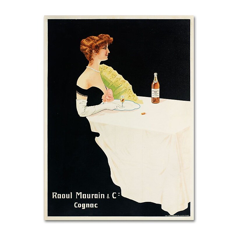 Trademark Fine Art 'Raoul Maurain and Co Cognac' 24" x 32" Canvas Art image 1