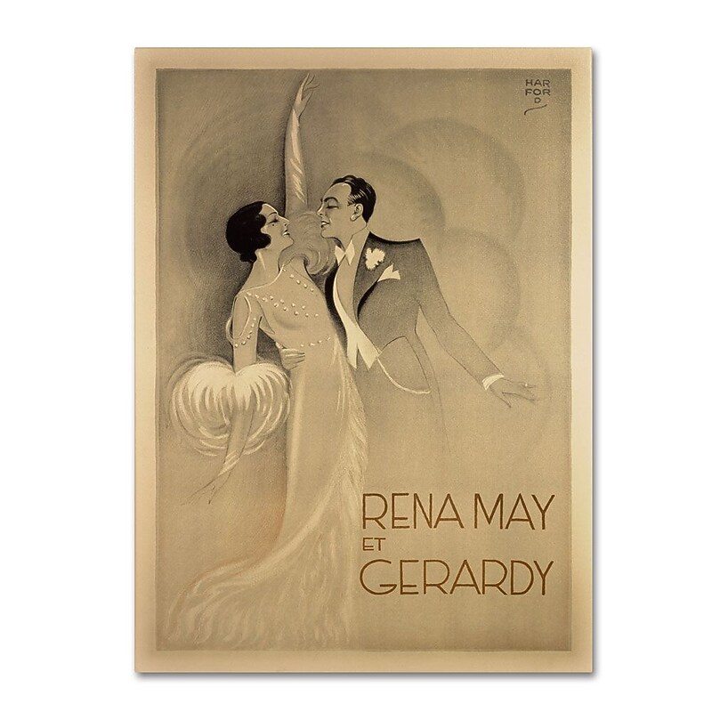 Trademark Fine Art 'Rena May Et Gerardy' 35" x 47" Canvas Art image 1