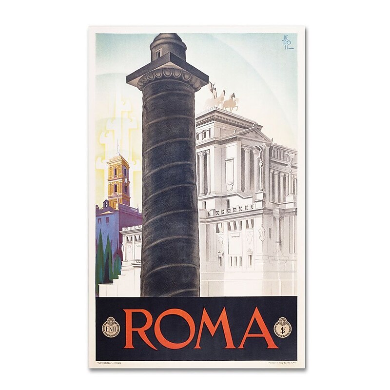 Trademark Fine Art 'Roma' 30" x 47" Canvas Art image 1