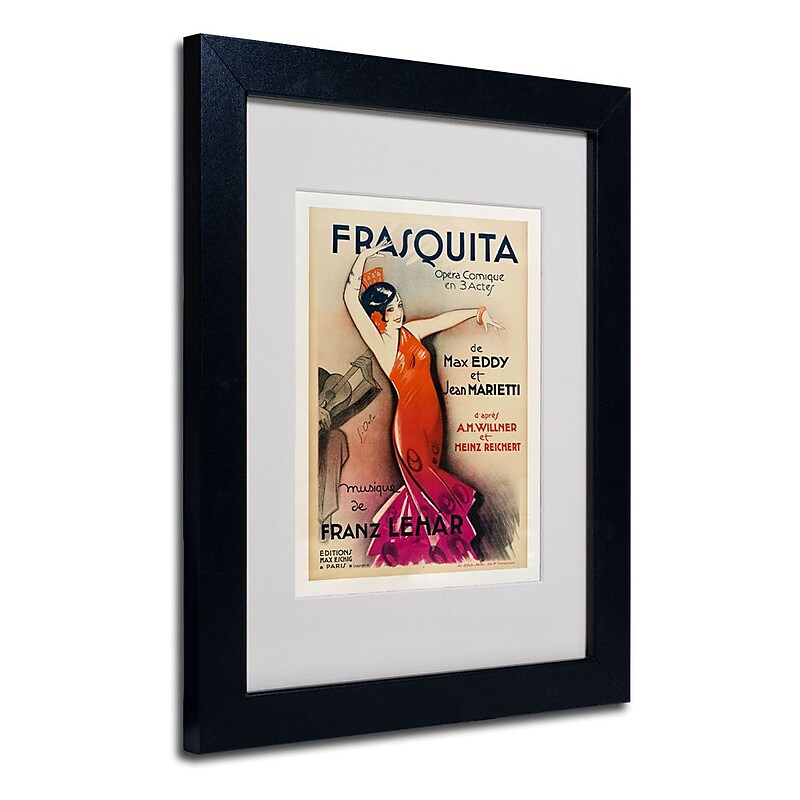 Trademark Fine Art 'Frasquita' 11" x 14" Black Frame Art image 1