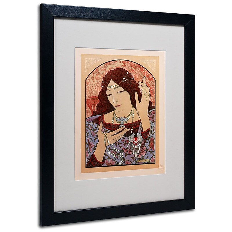 Trademark Fine Art 'Lenoir' 16" x 20" Black Frame Art image 1
