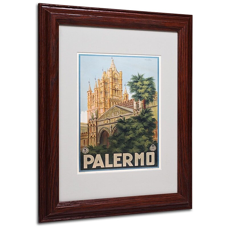 Trademark Fine Art 'Palermo' 11" x 14" Wood Frame Art image 1