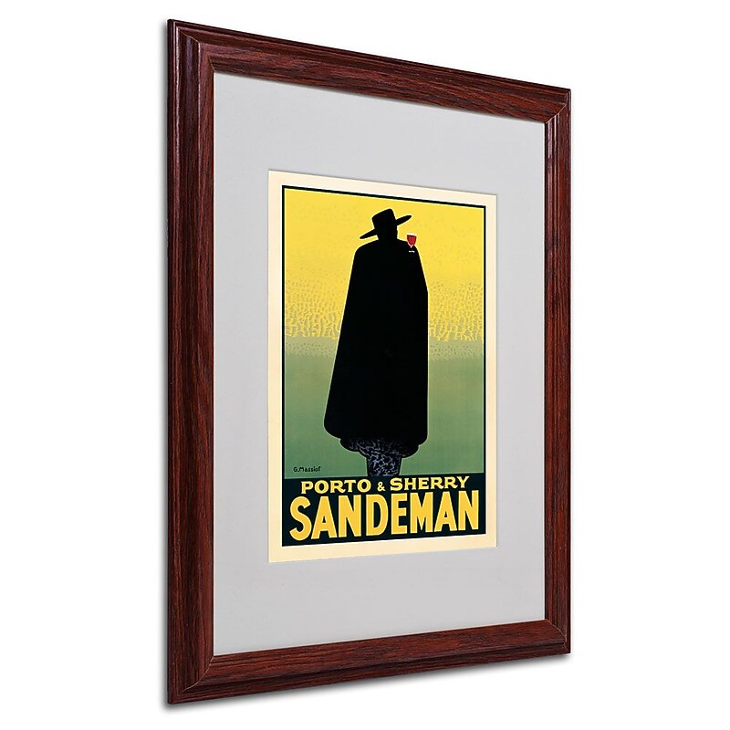 Trademark Fine Art 'Porto and Sherry Sandeman' 16" x 20" Wood Frame Art image 1