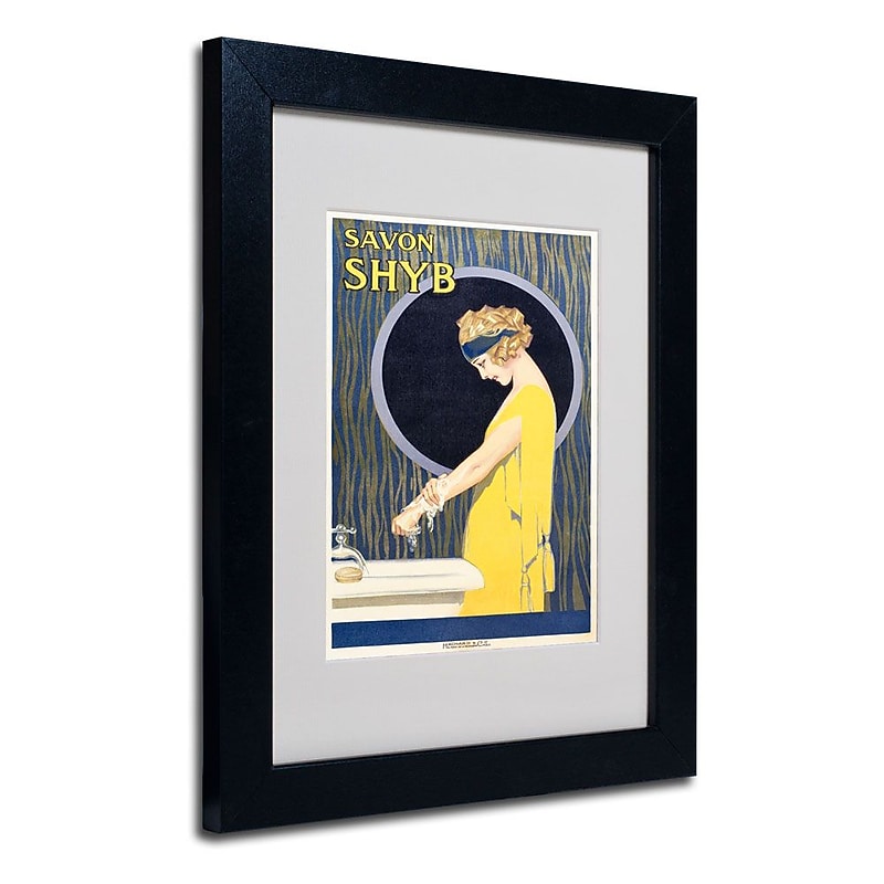 Trademark Fine Art 'Savon S H Y B' 11" x 14" Black Frame Art image 1