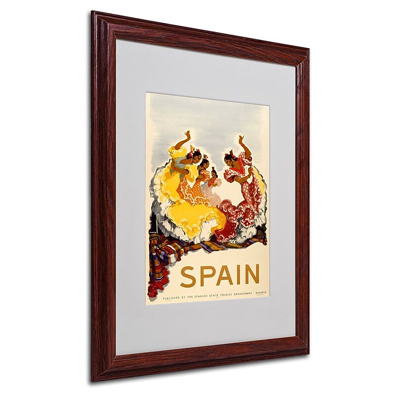 Trademark Fine Art 'Spain - Women Dancing' 16" x 20" Wood Frame Art image 1
