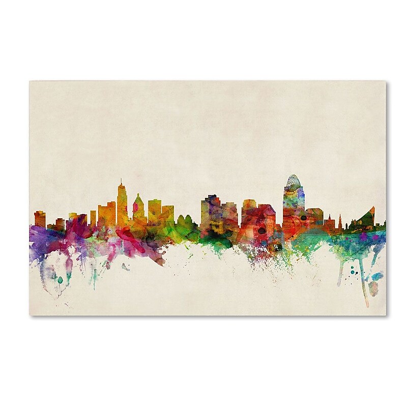 Trademark Fine Art 'Cincinnati, Ohio' 22" x 32" Canvas Art image 1