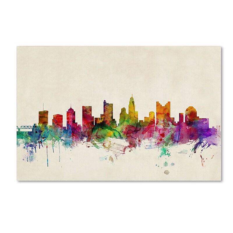 Trademark Fine Art 'Columbus, Ohio' 22" x 32" Canvas Art image 1