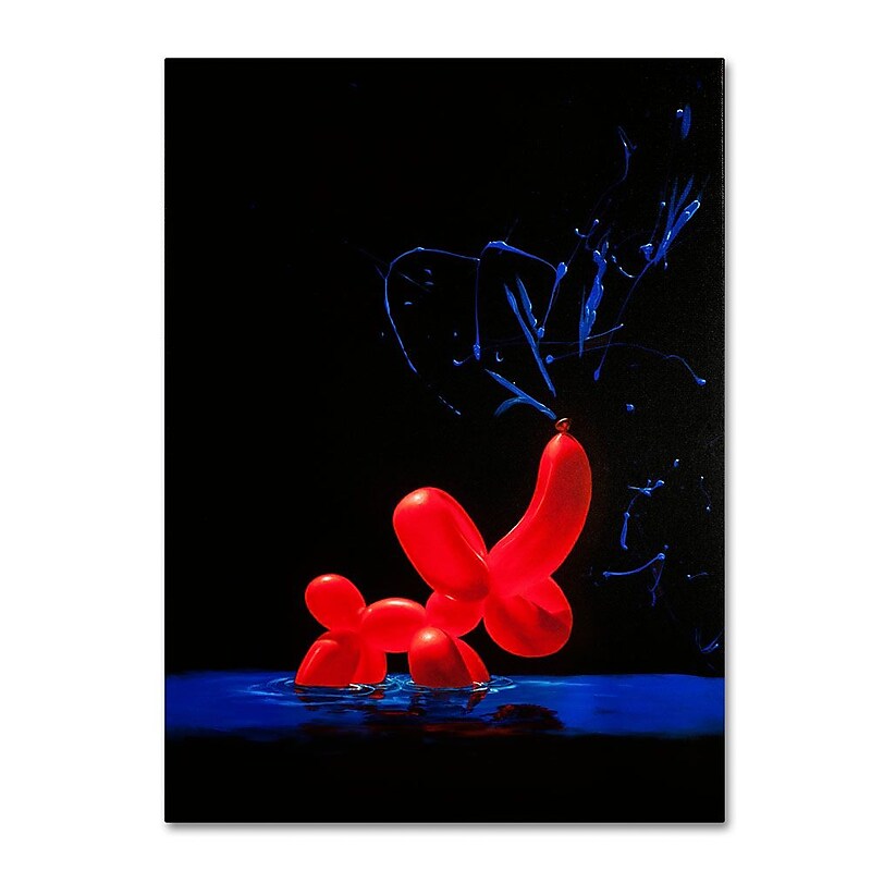 Trademark Fine Art 'Balloon Elephant' 35" x 47" Canvas Art image 1