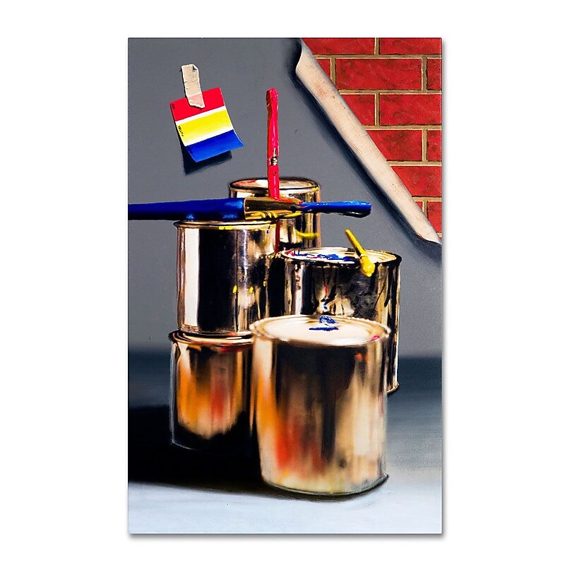 Trademark Fine Art 'Primary Colors 01' 22" x 32" Canvas Art image 1