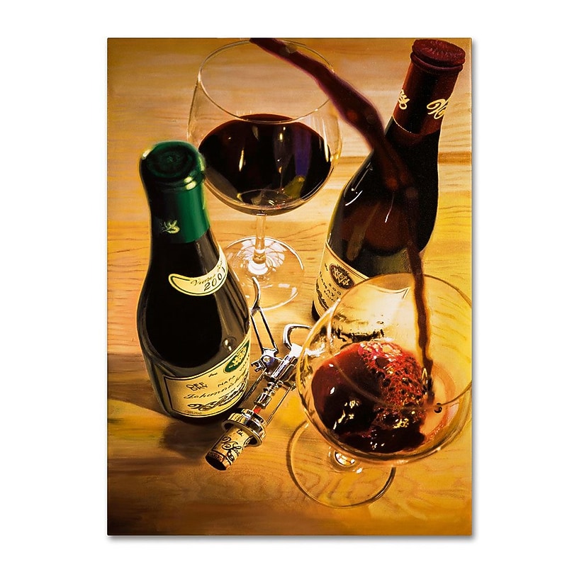 Trademark Fine Art 'Second Pour' 18" x 24" Canvas Art image 1