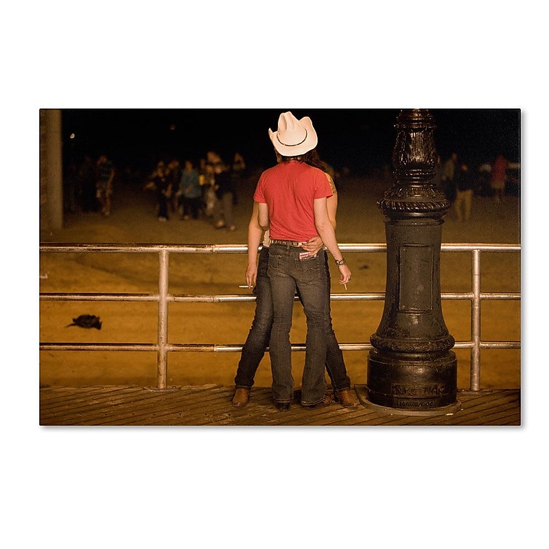 Trademark Fine Art 'Brooklyn Cowboy' 16" x 24" Canvas Art image 1