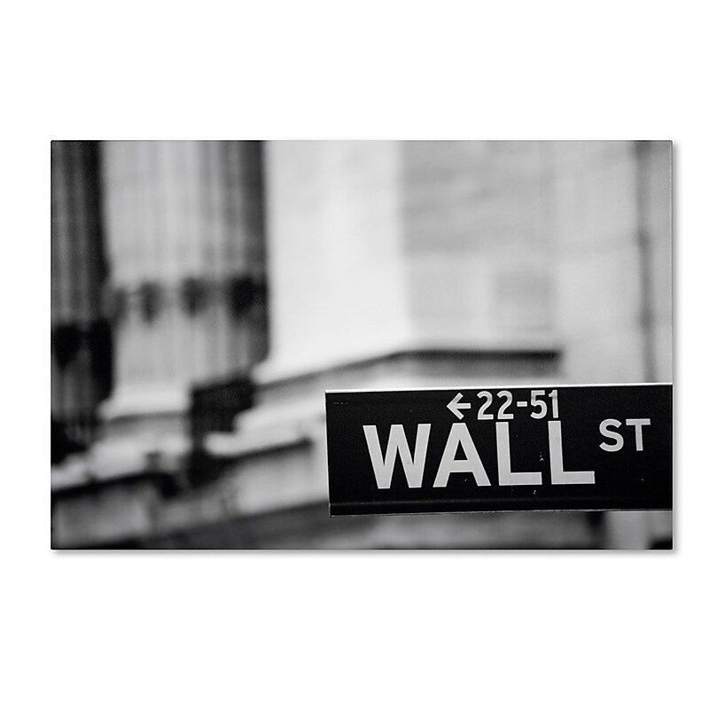 Trademark Fine Art Wall St' 30" x 47" Canvas Art image 1