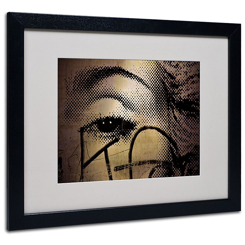 Trademark Fine Art 'Madonna Eye Pop ' 16" x 20" Black Frame Art image 1