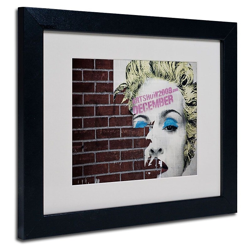 Trademark Fine Art 'Madonna Pop' 11" x 14" Black Frame Art image 1