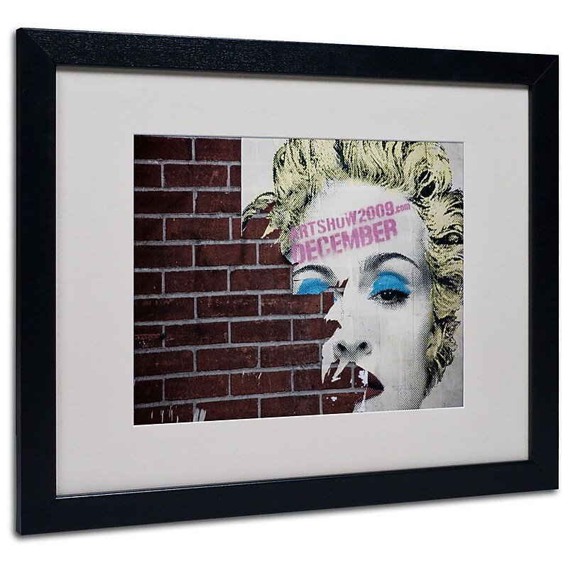 Trademark Fine Art 'Madonna Pop' 16" x 20" Black Frame Art image 1