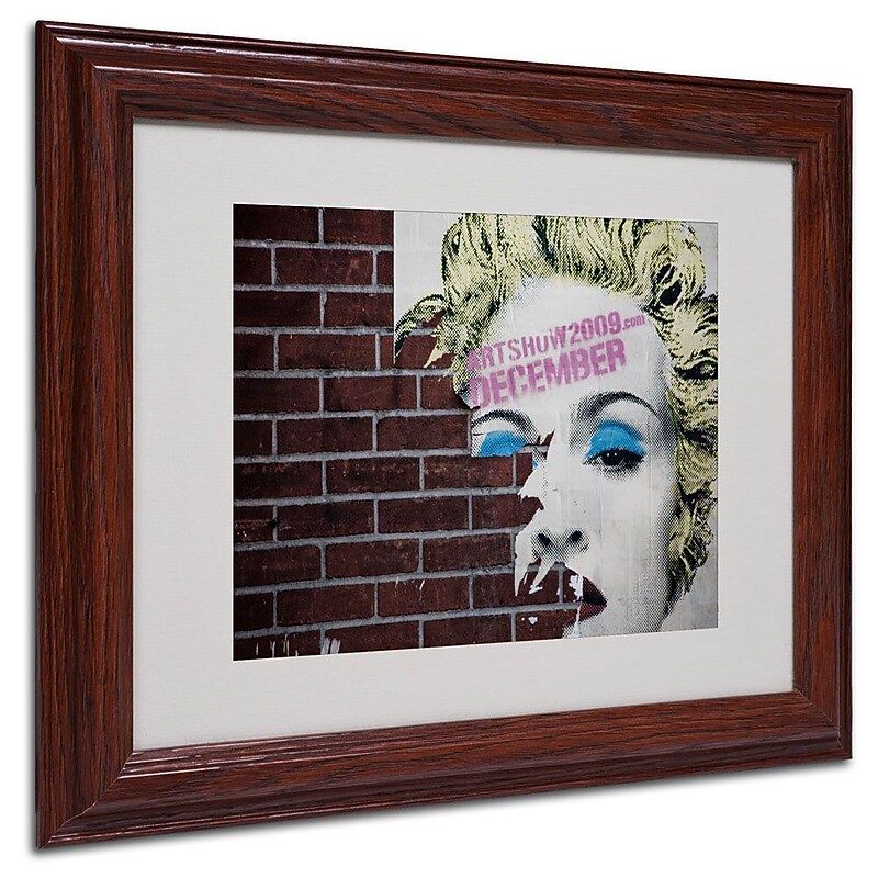 Trademark Fine Art 'Madonna Pop' 11" x 14" Wood Frame Art image 1