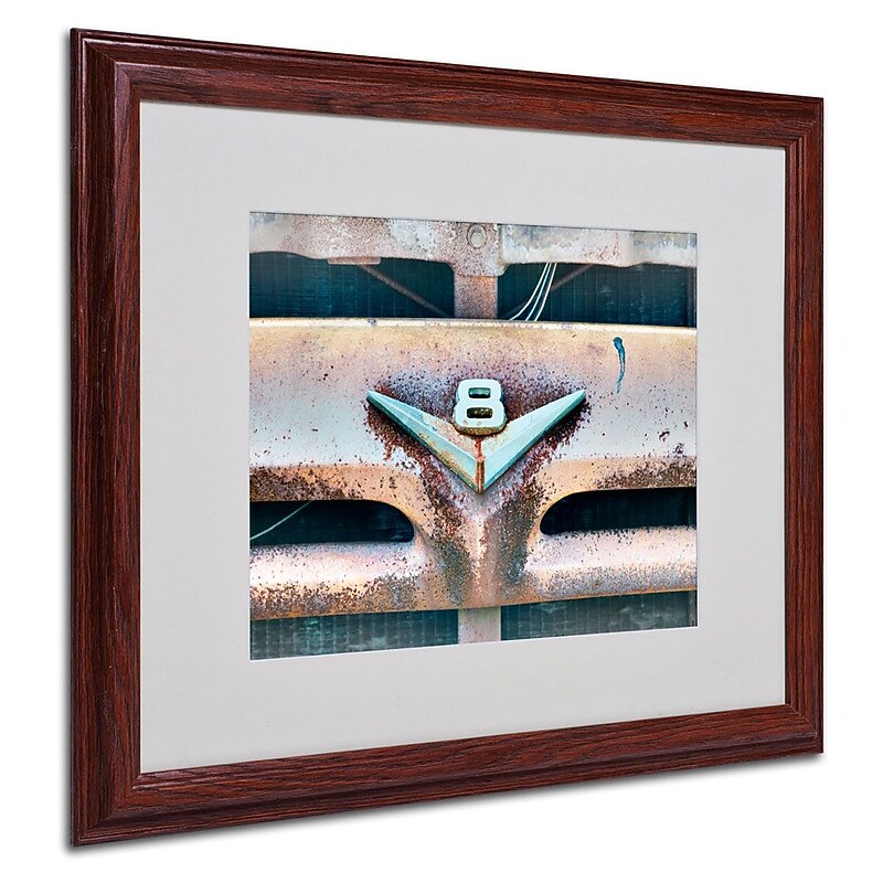 Trademark Fine Art 'V8' 16" x 20" Wood Frame Art image 1