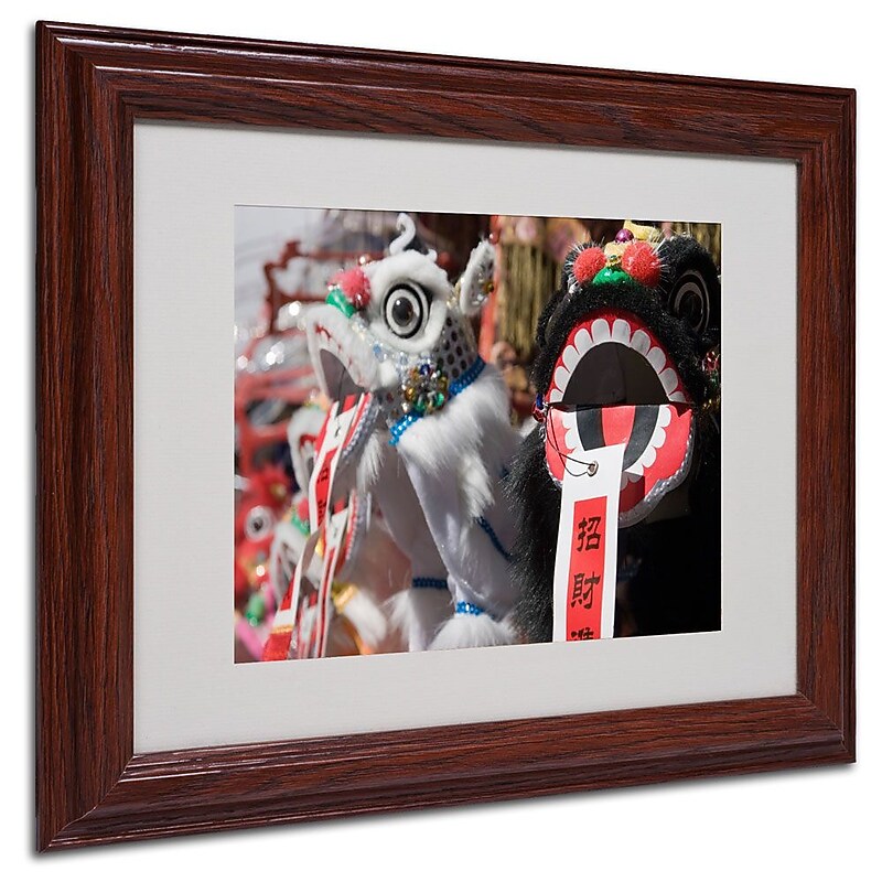 Trademark Fine Art 'Chinese New Year' 11" x 14" Wood Frame Art image 1