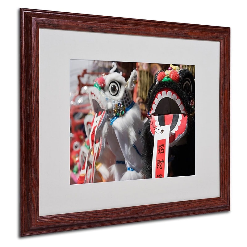 Trademark Fine Art 'Chinese New Year' 16" x 20" Wood Frame Art image 1