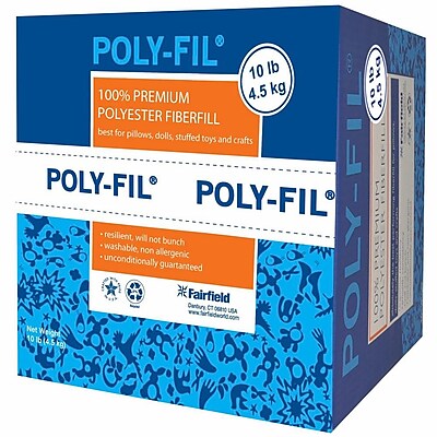 Poly-Fil Premium Polyester Fiberfill - 10 Pound Box