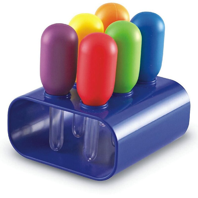 Learning Resources Primary Science Jumbo Eyedroppers With Stand, Grades PreK and Up, 6/Pack image 1