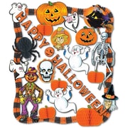 S&S PY985 Scalloped Halloween Decorating Kit, Multicolor
