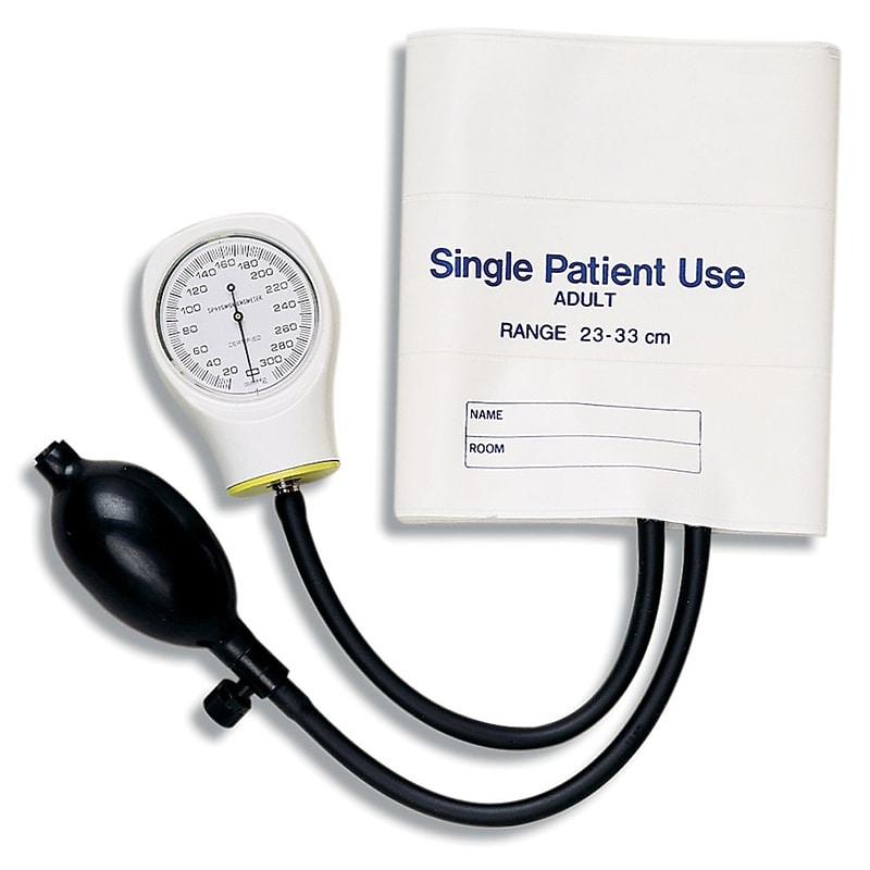 Briggs Healthcare Single-Patient Use Sphygmomanometer, Adult, White (06-148-191) image 1