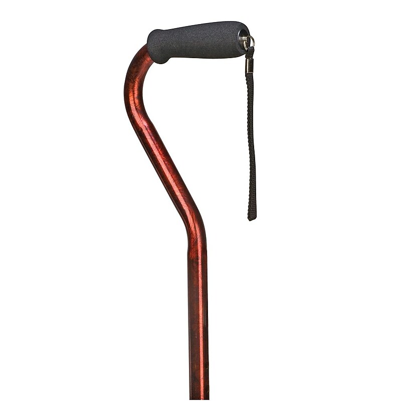 Briggs Healthcare Cane Off Set Alum Adjustable Copper Swirl image 1