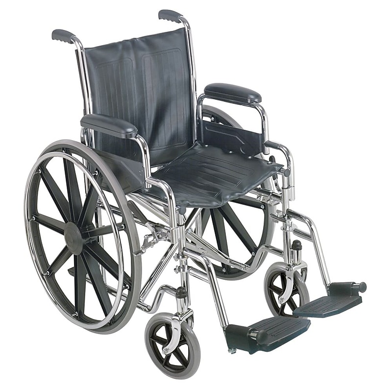 Briggs Healthcare Wheelchair with Removable Desk Arms, Black (503-0664-0200) image 1