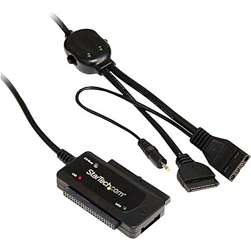 StarTech USB 2.0 to SATA/IDE Combo Adapter, Black, Each Staples