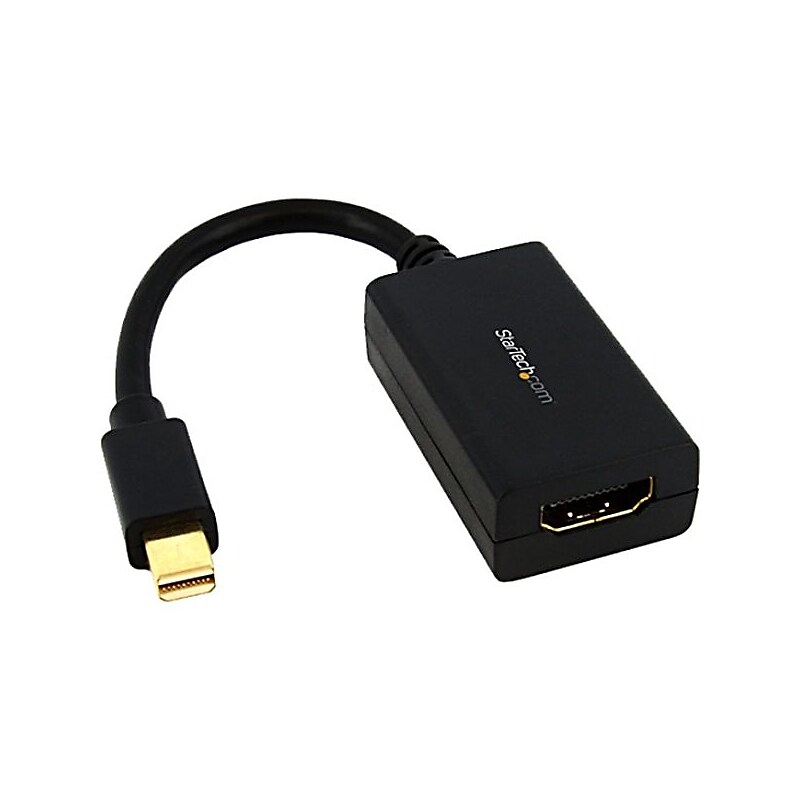 StarTech Mini DisplayPort To HDMI Video Adapter Converter, Black image 1