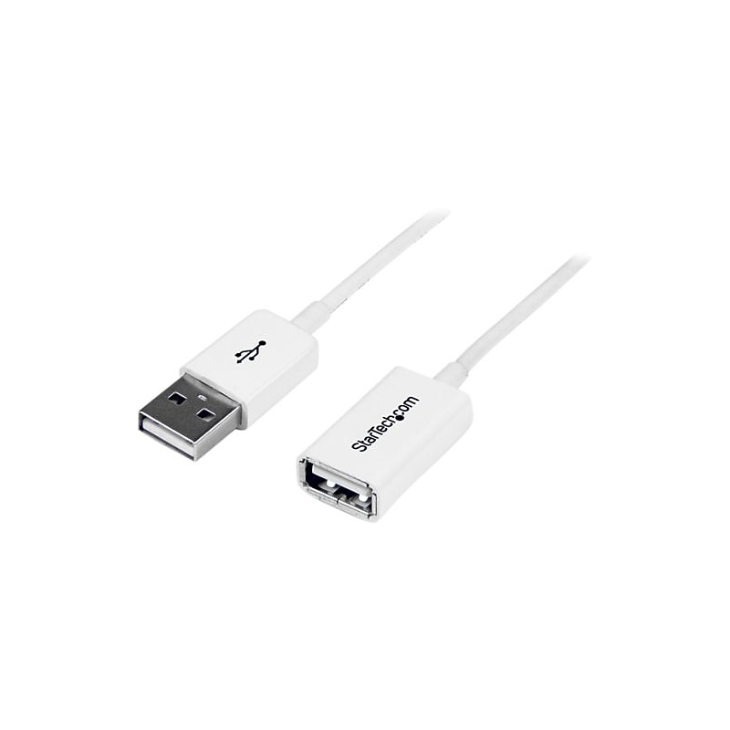 StarTech 9.84' USB 2.0 A/A Extension Cable, White (USBEXTPAA3MW) image 1