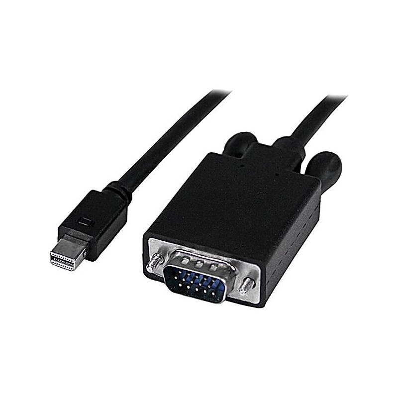 StarTech 3' Mini DisplayPort to VGA Adapter Converter Cable, Black image 1