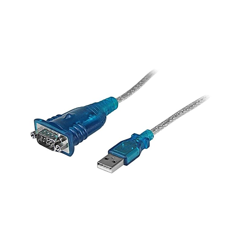 StarTech 1' USB to RS232 Serial Adapter Cable, Black (ICUSB232V2) image 1