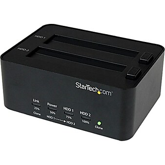 StarTech USB 3.0 to 2.5/3.5" SATA Hard Drive Docking Station and Standalone HDD/SSD Duplicator (SATDOCK2REU3)