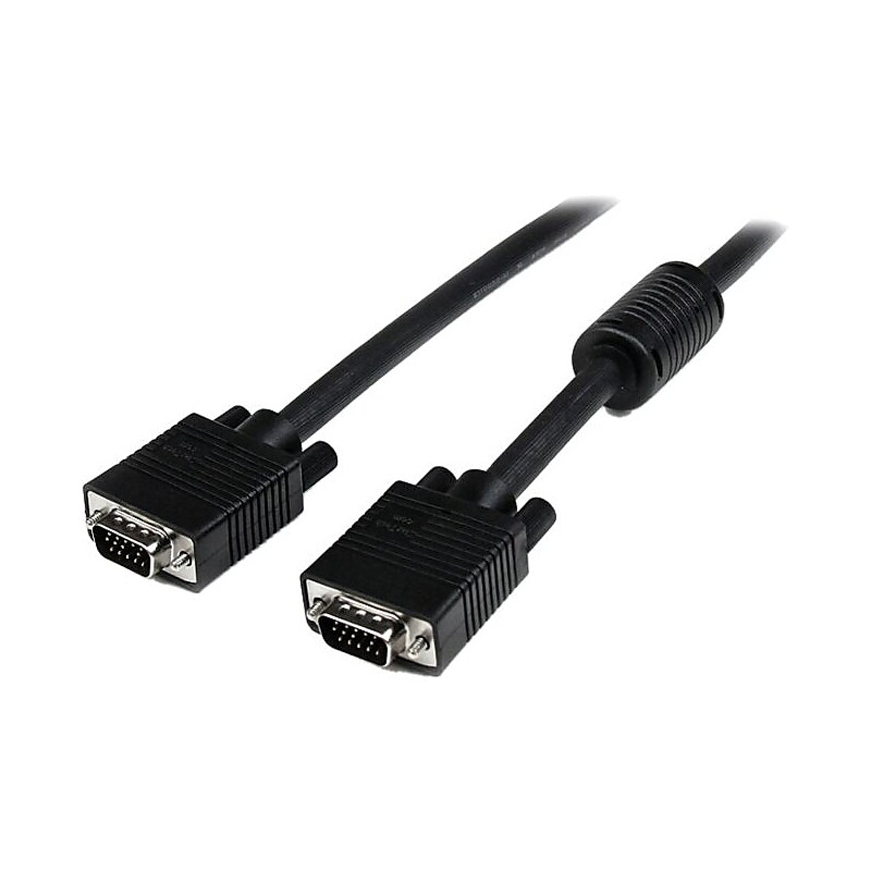 StarTech 30' HD15M to HD15M Coax High Resolution Monitor VGA Cable, Black (MXT101MMHQ30) image 1