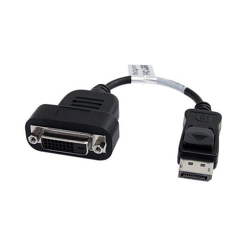 StarTech 7.9" DisplayPort to DVI Single Link Active Adapter, Black image 1