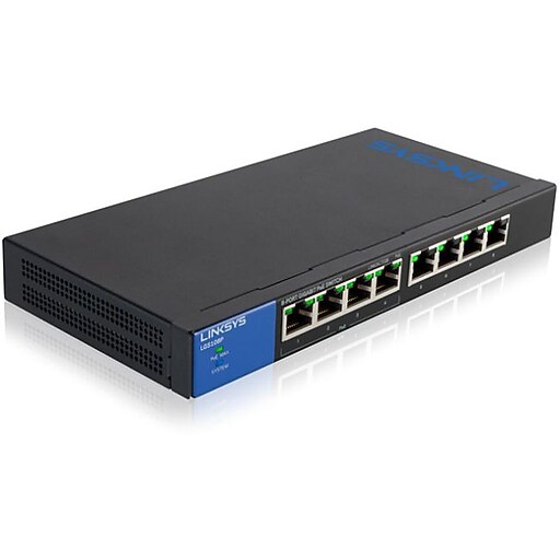 Linksys 8Port Gigabit Unmanaged Switch, 10/100/1000 Mbps