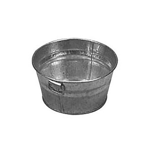 American Metalcraft MTUB63, 6'' x 3'' Natural Galvanized Tub Staples