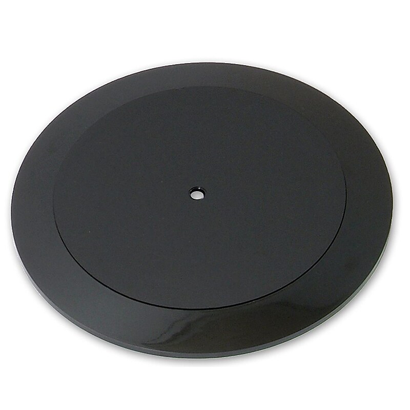 Azar Displays 15" Plastic Revolving Display Sloped Base Black image 1