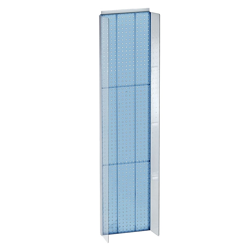 Azar Displays 14" x 60" Pegboard Powerwing Display Blue image 1