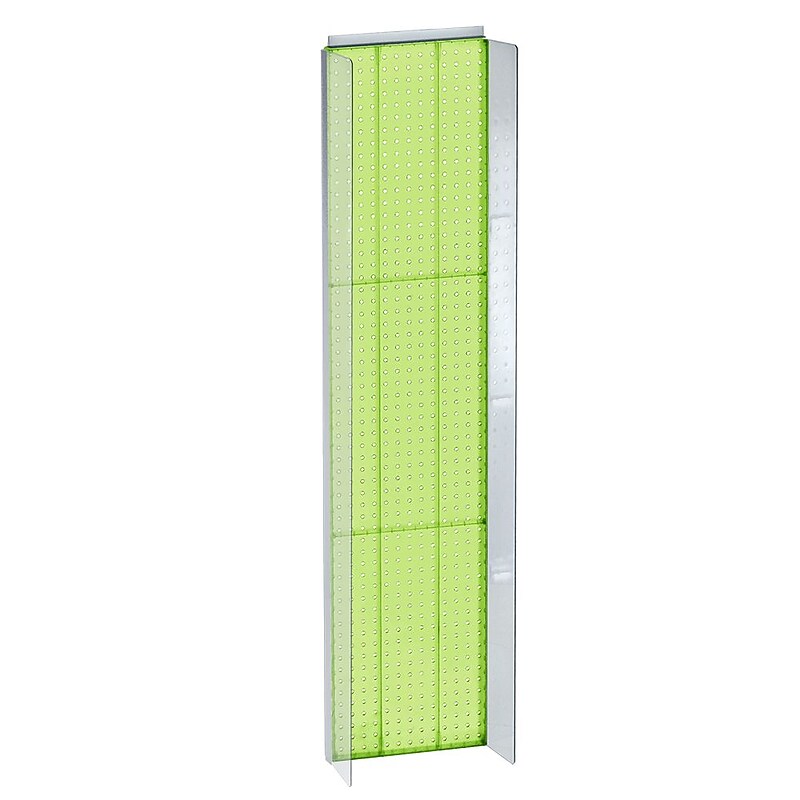 Azar Displays 14" x 60" Pegboard Powerwing Display, Green (700354-GRE) image 1